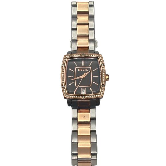 Relic ZR34175 Womens Watch 30mm Rose Gold - New Battery - WR 30m Wrist 5.25 - Picture 2 of 11